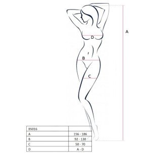 White bodystocking, one size, for adults – image 2