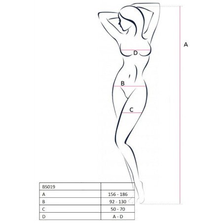 Witte bodystocking one size voor volwassenen – BS019 – foto 2