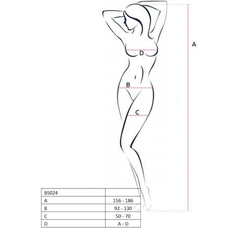 Witte bodystocking one size voor volwassenen – BS024 – foto 2
