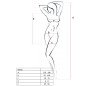 PASSION Black Dress-Style Bodystocking, One Size – image 2