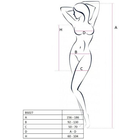 Witte bodystocking jurk one size – foto 2