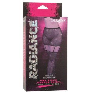 CALEXOTICS Radiance Plus Size lingerie skirt with thigh-length garter – image 4
