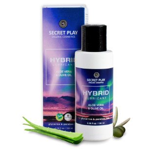 SECRETPLAY organic hybrid lubricant with aloe vera and olive extract 100 ml – image 1