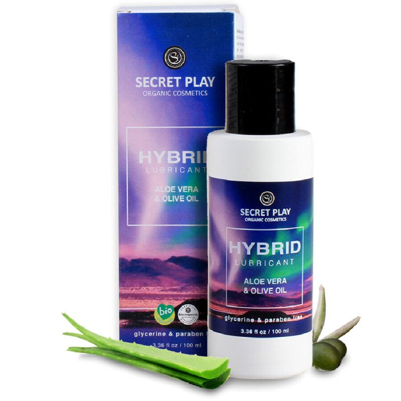 SECRETPLAY Lubrifiant hybride bio à l’aloe vera et à l’extrait d’olive 100 ml – photo 1