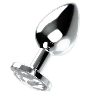 Ohmama Aluminium-Analplug mit elegantem Glasakzent – Bild 1