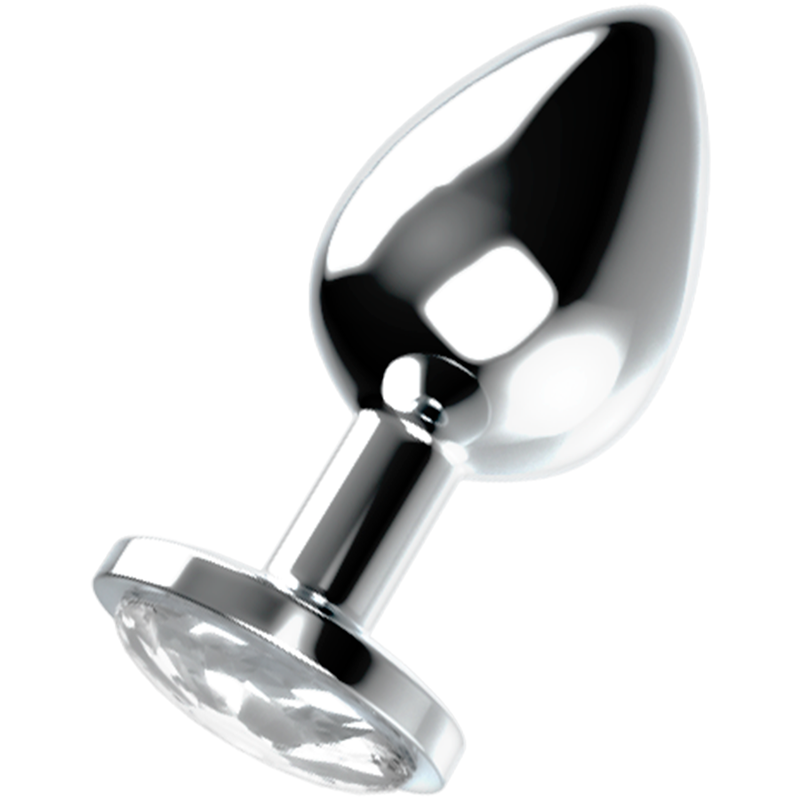 Ohmama aluminium anale plug met elegant glasaccent – foto 1 Ohmama aluminium anale plug met elegant glasaccent – foto 1