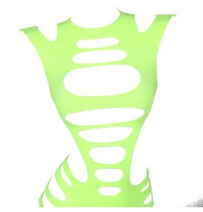 Green Stretch Mesh Long-Sleeved Dress by SUBBLIME – image 6