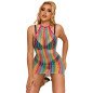 Robe en résille arc-en-ciel, taille unique – photo 3