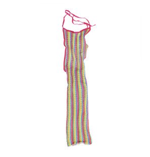 Robe en résille arc-en-ciel, taille unique – photo 7