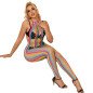 SUBBLIME regenboog mesh bodystocking met halternek XS/M – foto 5 SUBBLIME regenboog mesh bodystocking met halternek XS/M – foto 5