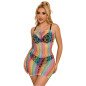 Subblime robe en résille arc-en-ciel à épaules dénudées, taille unique – photo 3