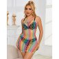 Subblime robe en résille arc-en-ciel à épaules dénudées, taille unique – photo 8