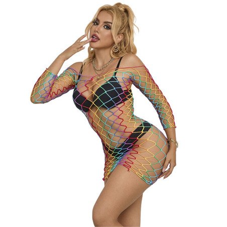 SUBBLIME - 952426 REGENBOOG LANGE MOUWEN NETJURK ONE SIZE