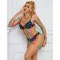 Rainbow Long-Sleeved Fishnet Dress SUBBLIME One Size – image 10