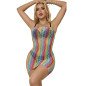 SUBBLIME rainbow mesh dress, off-shoulder, sleeveless, one size – image 3 SUBBLIME rainbow mesh dress, off-shoulder, sleeveless, one size – image 3