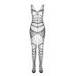 Rode bodystocking voor volwassenen PASSION, één maat – foto 3