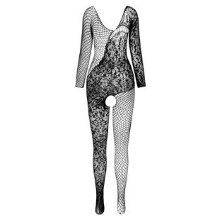 Black Bodystocking for Adults in One Size – image 3