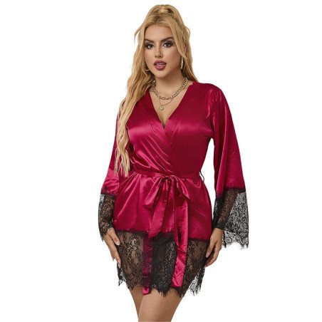 Spitzen-Dessous-Set mit rotem Pullover von SUBBLIME, Größe S/M – Bild 1