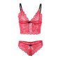 SUBBLIME ensemble de lingerie rouge en dentelle et satin, 3 pièces, taille L/XL – photo 7