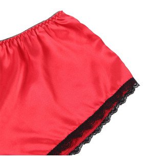 SUBBLIME ensemble de lingerie rouge en dentelle et satin, 3 pièces, taille L/XL – photo 9