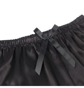 Black satin and lace pyjamas S/M by SUBBLIME – image 5