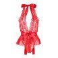 Lingerie Bodysuit with Ruffles and Red Belt L/XL – image 5