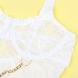 White Bodysuit with Chains and Garter Belt S/M – image 7