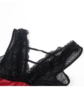 Black lace bondage dress L/XL for adults – image 9