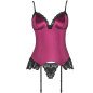 Bordowy gorset ze swetrem damski S/M – Livco Corsetti Agrafena – zdjęcie 4