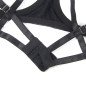 Adjustable black bow bra set L/XL for adults – image 11