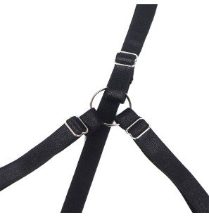 Adjustable black bow bra set L/XL for adults – image 14