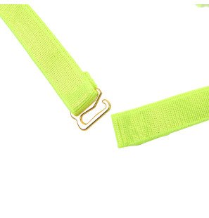 Fluorescent Green Lingerie Set with Chain and Leg Accents S/M – image 10
