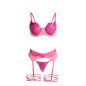SUBBLIME kanten bh en jarretelgordel set roze en paars L/XL – foto 6 SUBBLIME kanten bh en jarretelgordel set roze en paars L/XL – foto 6