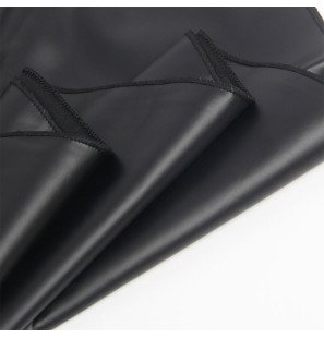 Czarna sukienka bieliźniana z paskami ze skóry L/XL Subblime – zdjęcie 9