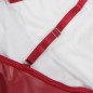 Bordeauxfarbenes Leder-Dessouskleid mit Riemchen S/M – Bild 8