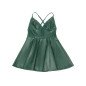 Green leather strappy dress for adults L/XL – image 7