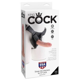 Harnais pour gode-ceinture avec gode réaliste de 15,2 cm – photo 2