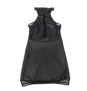 Sheer Black Halterneck Dress for Adults S/M – image 6