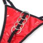 SUBBLIME ensemble de lingerie en vinyle rouge brillant et résille avec fermeture éclair L/XL – photo 7