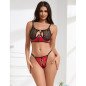 SUBBLIME red patent leather mesh lingerie set with zip L/XL – image 9 SUBBLIME red patent leather mesh lingerie set with zip L/XL – image 9