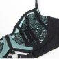 Green patent leather mesh bra set with zip by SUBBLIME, size S/M – image 8