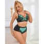 Green patent leather mesh bra set with zip by SUBBLIME, size S/M – image 11