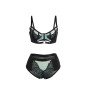 Groene lakleren mesh bh set met rits SUBBLIME L/XL – foto 5