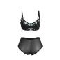 Groene lakleren mesh bh set met rits SUBBLIME L/XL – foto 6