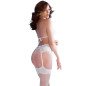 CHILIROSE White Lace Lingerie Set with Bra and Suspender Belt – image 2