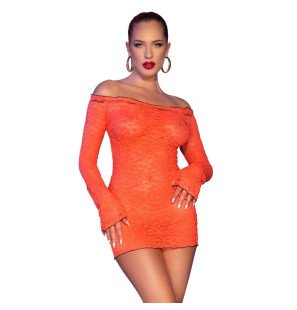 Mini-robe de lingerie orange Chilirose, taille S – photo 1