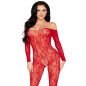 Leg Avenue 89366 rote Spitzen-Bodystocking für Erwachsene – Bild 1 Leg Avenue 89366 rote Spitzen-Bodystocking für Erwachsene – Bild 1