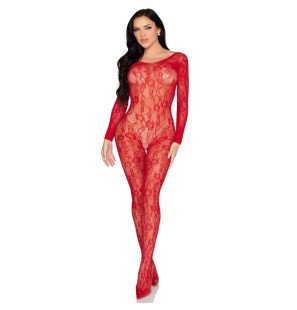 Leg Avenue 89366 Red Lace Bodystocking for Adults – image 2