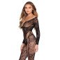 Schwarzer Spitzen-Netz-Jumpsuit von Leg Avenue – Einheitsgröße – Bild 2