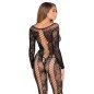 Schwarzer Spitzen-Netz-Jumpsuit von Leg Avenue – Einheitsgröße – Bild 3